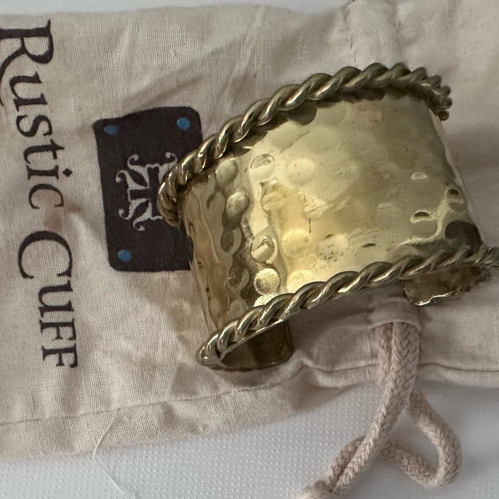 Gold Rope Rustic Cuff